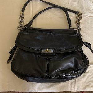 Coach limited edition black handbag.